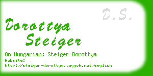 dorottya steiger business card